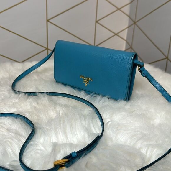 💯Authentic Prada Safiano Wallet on Strap🍀 - Picture 9 of 14